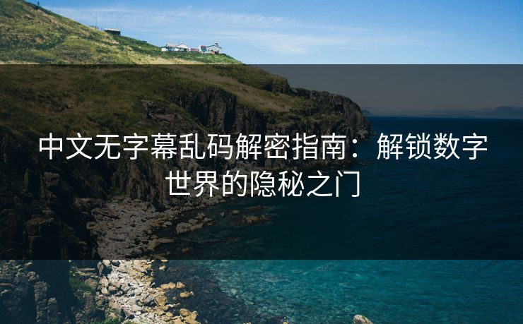 中文无字幕乱码解密指南:解锁数字世界的隐秘之门